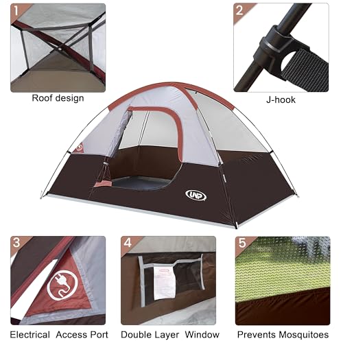 Image of Camping Tent 2-4 Person Dome Tents
