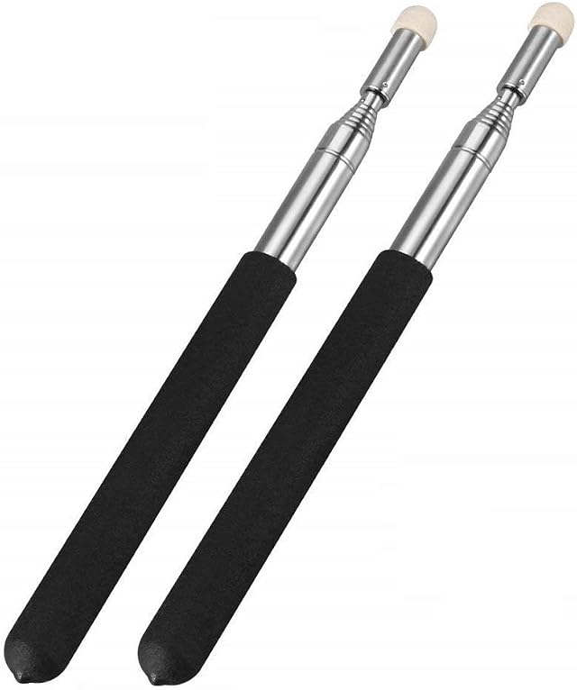 Telescopic Teachers Pointer,Teaching Pointer,Hand Pointer Extendable Telescopic Retractable Pointer Handheld Presenter Classroom Whiteboard Pointer (2PCS)