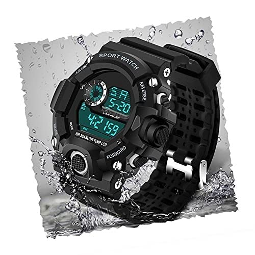 MTSH Digital Watch Shockproof Multi-Functional Automatic Black Color Strap Waterproof Digital Sports Watch for Mens Kids Watch for Boys Watch for Men (B0C14SF3SP) Amazon Price History, Amazon Price Tracker