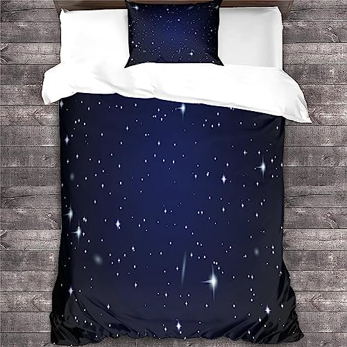 Housse de couette 100% microfibre Cosmos pour lit simple 135x200 cm - 4