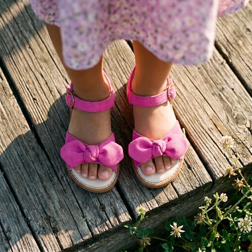 Image of Girls Dress Sandals Comfy Hook and Loop Summer Shoes for Toddlers