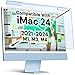 VINTEZ Blue Light Screen Protector Compatible With iMac 24 Inch (2021, 2022, 2023, 2024, M1, M3, M4) – Anti-UV Blue Light Blocking Film for Desktop PC, Eye Protection Filter, 21.5" x 12.6"