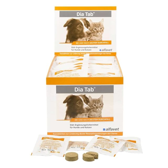 Alfavet Dia Tab - 60 x 5,5g - Suplemento dietético para Perros y Gatos