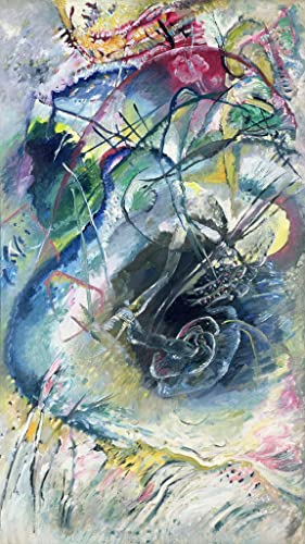 Improvisation de Wassily Kandinsky affiche toile art portrait pour décoration mural