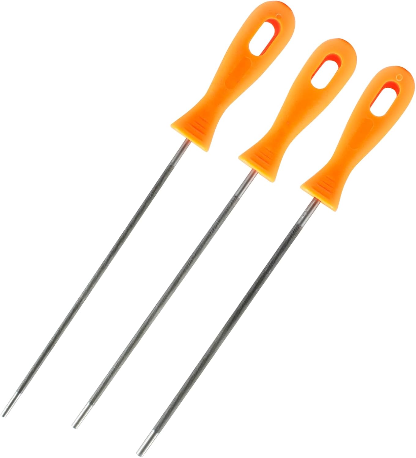 Litoexpe 3pcs Chainsaw Chain File, 5/32, 7/32, 3/16 Inch