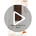 Image of DeckUp Muvo 5-Shelf Engineered Wood Book Shelf and Display Unit (Walnut, Matte Finish)