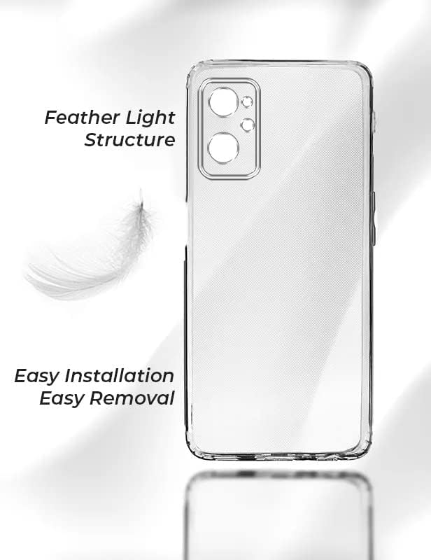 Image of Jkobi Back Cover for Realme 9i (Silicone with Camera Protection | Soft and Flexible | Transparent)