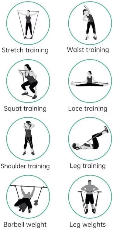 Miniatura 5 de HORNO Bandas de resistencia, bandas de dominadas, bandas de entrenamiento de ejercicio para entrenamiento, perfectas para el gimnasio y el hogar