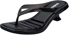 Tamanco Feminino Salto Taça Baixo Moda Melissa Thong Kitten