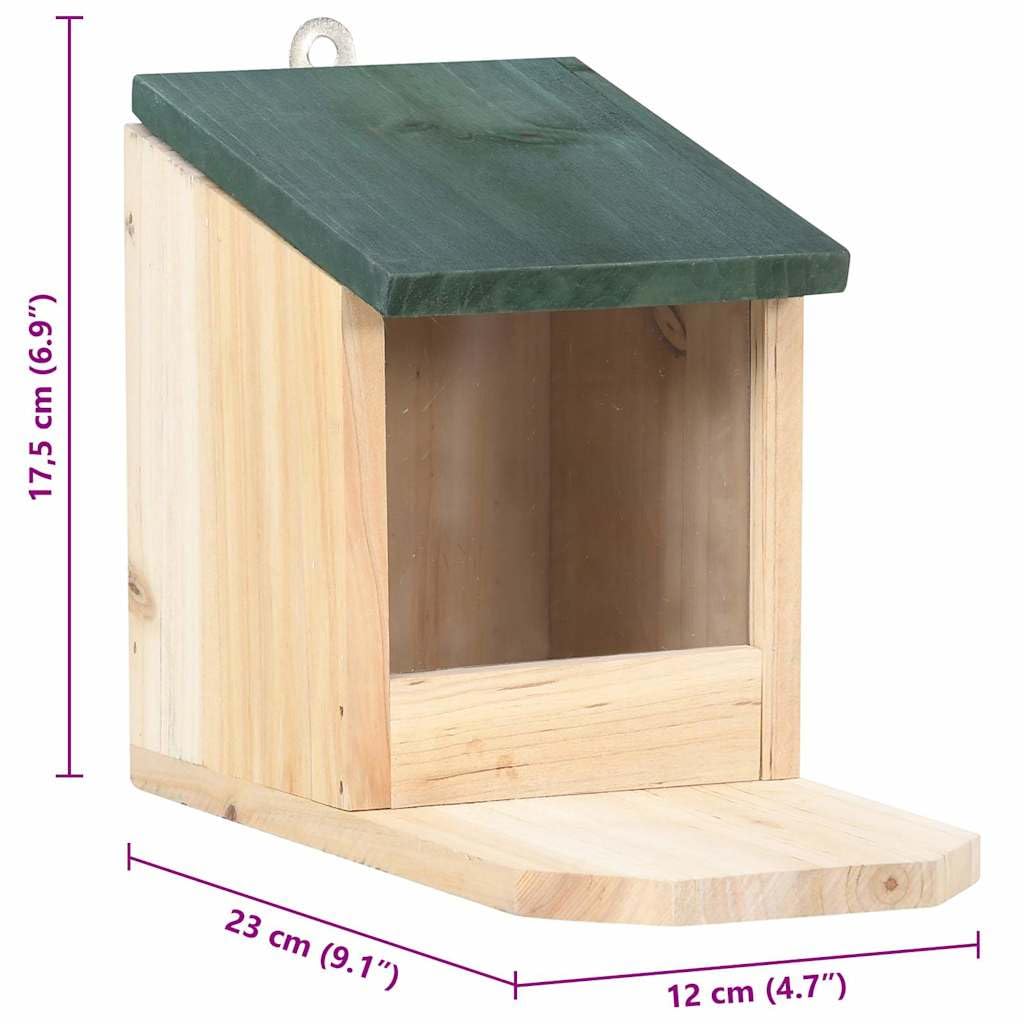 Eichhörnchen Futterhaus 4 STK. Tannenholz