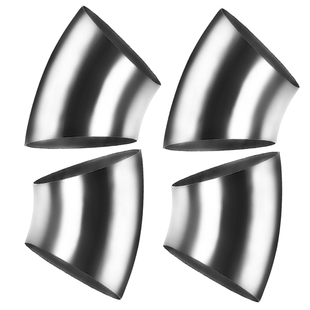 3Inch 45 Degree Stainless Steel Exhaust Elbow Pipe-16GA/. 065" Wall-SS304 3" Stainless Steel Pipe Bend Tube for Car Exhaust Elbow Modified, Stair Handrail Bend,etc(4PCS)-image-15