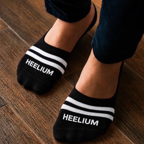 Image of HEELIUM Bamboo No Show Socks for Men | Odour Free & Breathable | 3X Softer Than Cotton Socks | Low Cut Socks | Size (UK 6-10)