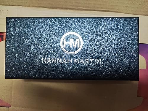 HANNAH MARTIN Relógio analógico feminino de quartzo, ouro rosa, pulseira de malha de aço inoxidável,