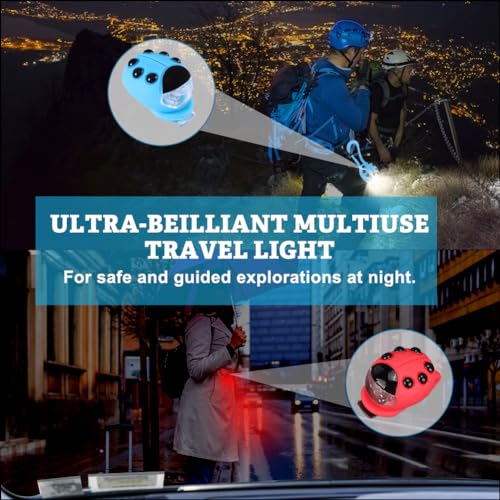 Editbar 2 Piezas Luces Bicicleta Delantera y Trasera, Luces Bicicleta LED, Luces para Bicicleta Impermeables, Bicicleta LED Potente, Luz Bicicleta Delantera para la Noche, la Carretera y la montaña - imagen 4