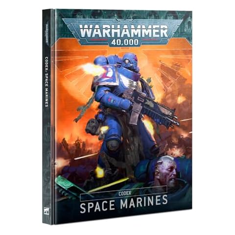 Games Workshop - Warhammer 40,000 - CODEX: Space Marines (10th Edition - 2023), Black Cover