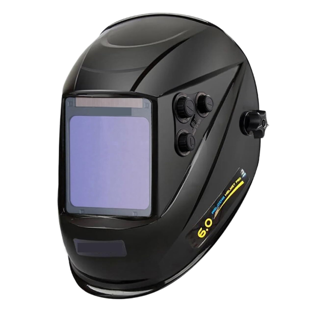 Padgcnor Color6 Welding Mask Welding Mask 1/1/1/1 Auto Darkening Helmet 100X97mm Large View True Color 4 Sensors For Welder Machine(Color6)