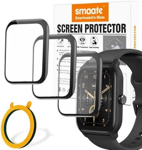 3D Screen Protector Compatible with Idw13 1.8" by Woneligo, Faweio, Amzhero, Toobur, Vrpefit, Konitee, Gydom, Idw19 by Milouz and Idw15 by Fitpolo Tmhai 1.8" Veryfit Smart Watch
