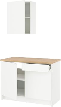 Mutfak dolab  kombinasyonu, beyaz, 120x61x220 cm, Batarya dahil de ildir.