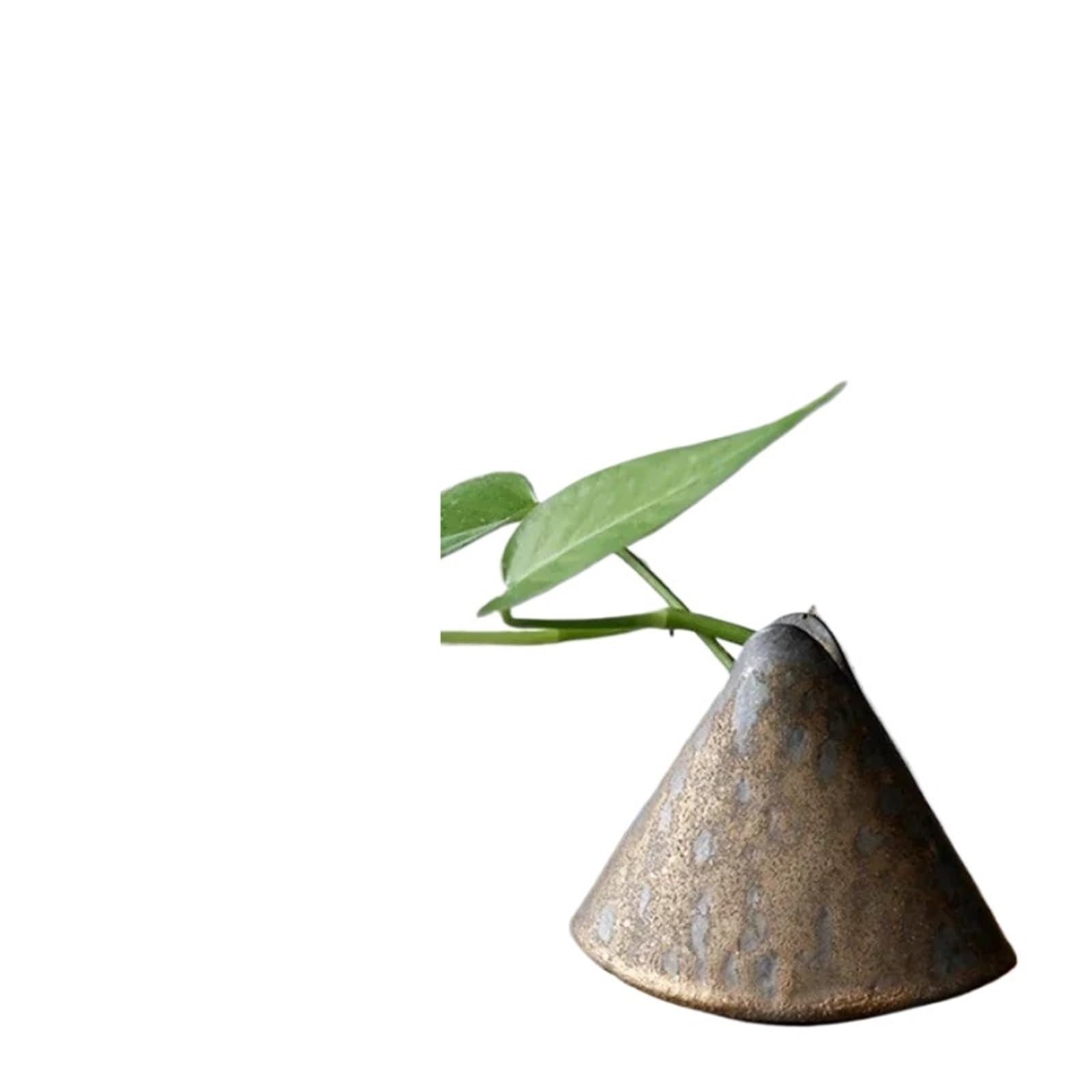 Geometric Vase Small Vase Ornaments Crude Pottery Kiln Change Flower Arrangement Tea Ceremony Hydroponic Ceramic Mini(Style07)