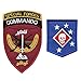Set of 2 Fastener Patches Afghanistan Special Forces MARSOC USMC Raiders Army ANASF ANA