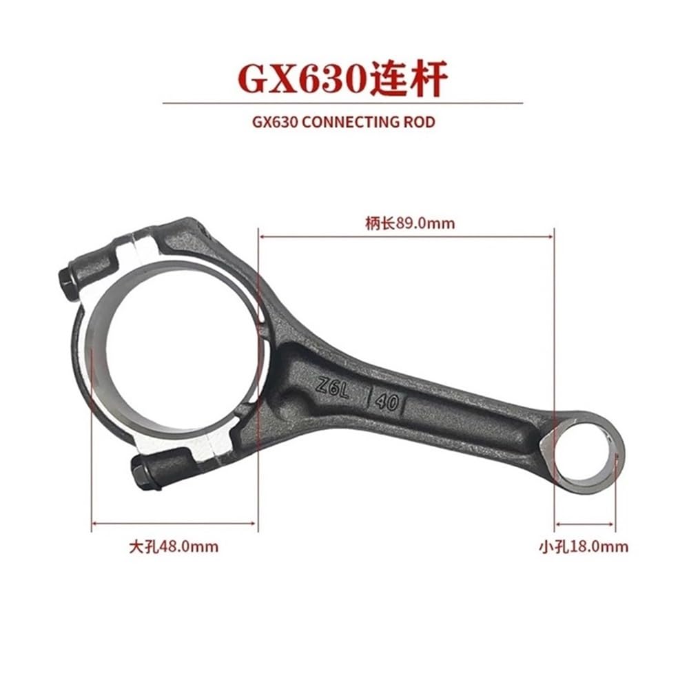 Piezas del generador de dos cilindros aptas for biela del cigüeñal GX620 670 630 690 2V77/78 SHT11500(GX630 connecting rod)