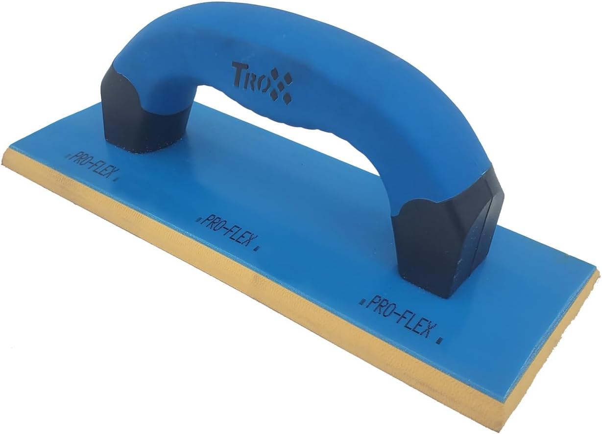TroxellUSA - 4" x 9" Solid Gum Rubber Bottom Epoxy Grout Float