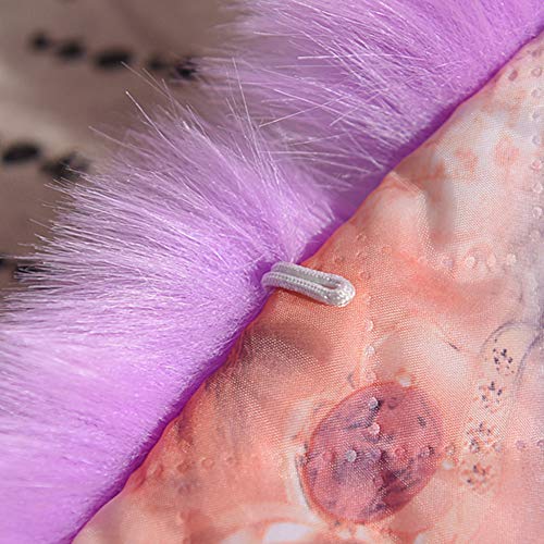 Kedera Little Girls Sleeveless V Neck Faux Fur Gilet Winter Causal Coat Waistcoat Vest4