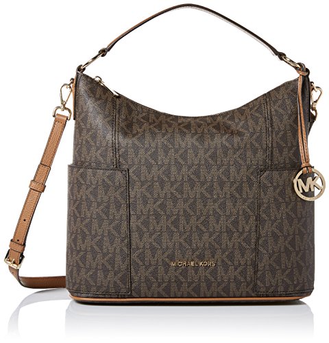 Michael Kors Anita Signature Large Convertible Women's Handbag in Brown/Acorn