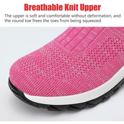 Women's Mesh Air Cushion Walking Shoes with Arch Support Comfortable Orthopedic Slip-On Sneakers Casual Breathable Athletic Running Jogging Shoes2