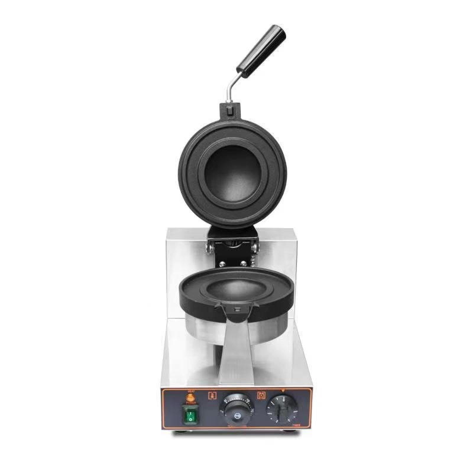 Máquina para hacer hamburguesas, prensa eléctrica comercial para hamburguesas, waflera, calentamiento por ambos lados (50-300 °C), control de temperatura, temporizador de 5 minutos (500 x 39