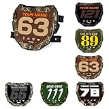 Kalair GFX Custom ODI DH Electric Bike Number Plate Decal - Personalized Racing Graphics with Your Name & Number, Surron Multicolored Eye-catching Plate Design Decals.