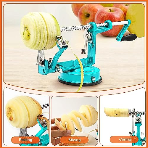 Tatida TAAPC-BL-01 Apple Peeler Corer, Long Lasting Chrome Cast Iron Apple Peeler Slicer Corer thumb #3