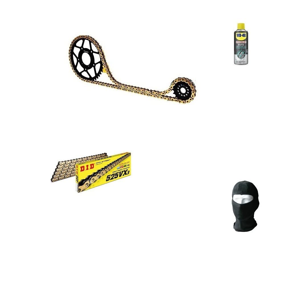 Compatible con Honda CB F Hornet (PC36) 600 2003-2006 Kit DE TRANSMISIÓN para Cadena DE Motocicleta Did 525VX3 LUN 110 Enlaces, PIÑÓN Acero P525-Z42, PIÑÓN P520-Z15 ESPECÍFICO