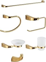 YESOP Kit De Acessórios Para Banheiro 6 Peças Stander (Dourado)