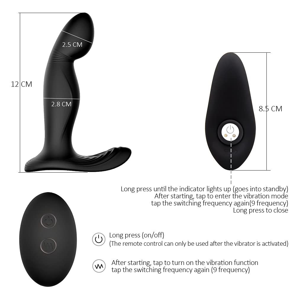 Vibromasseur Anal Sans Fil Avec Télécommande - Pour Hommes, Masseur De Prostate En Gel De Silice