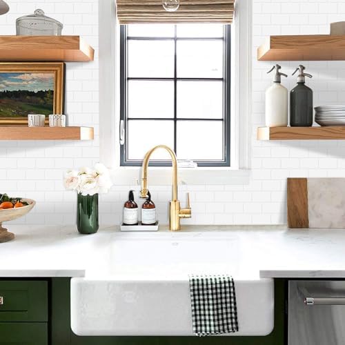 Kaawa CollectionSheet Peel and Stick Tile Backsplash 12"x12",Subway
