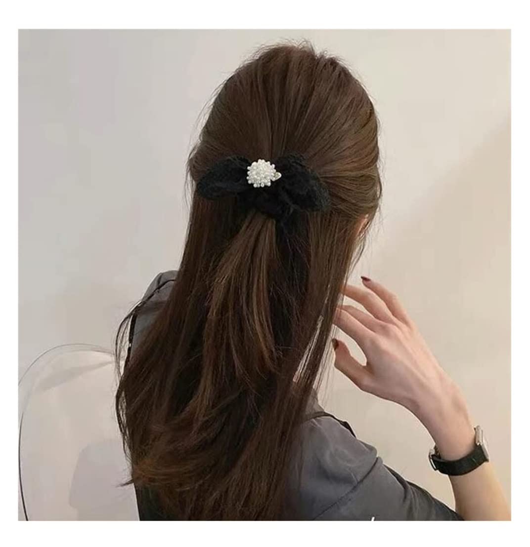 Scrunchies Haargummi 5 Stücke Retro Haar Ring Weibliche Krawatte Gummiband Kopf Seil Haarschmuck Kopfschmuck Zopfgummi Elastische