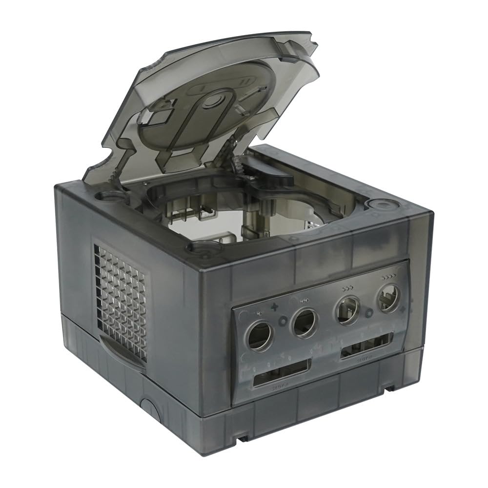 Coque de protection console de jeu pour NGC Mainframe Coque de protection transparente, résistante aux chocs et aux rayures, étui complet (Noir transparent)