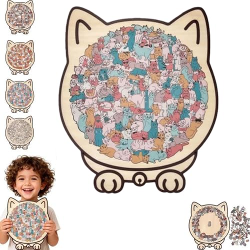 135s[X M-orandi-Colored Cat Shaped Wooden Jigsaw PuzzleAColored Cat Shaped Wooden Jigsaw PuzzleAj[Nȓ̌`̖ؐpYALD̕ւ̃NGCeBupY