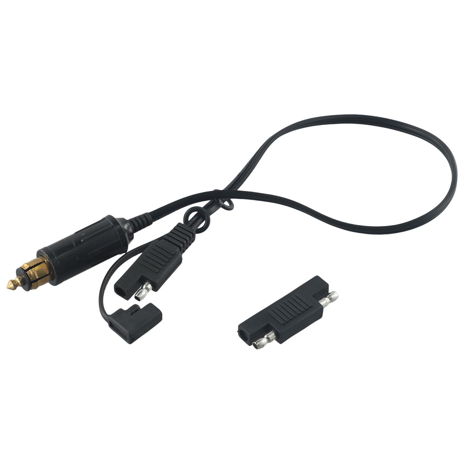 SAE auf für BMW Motorrad-Batterie-Ladekabel, 40,9 cm, 18 AWG, Schnellanschluss zum Laden, Heizen, GPS und Reifenaufpumpen, stabiler Kunststoff-Metalldraht