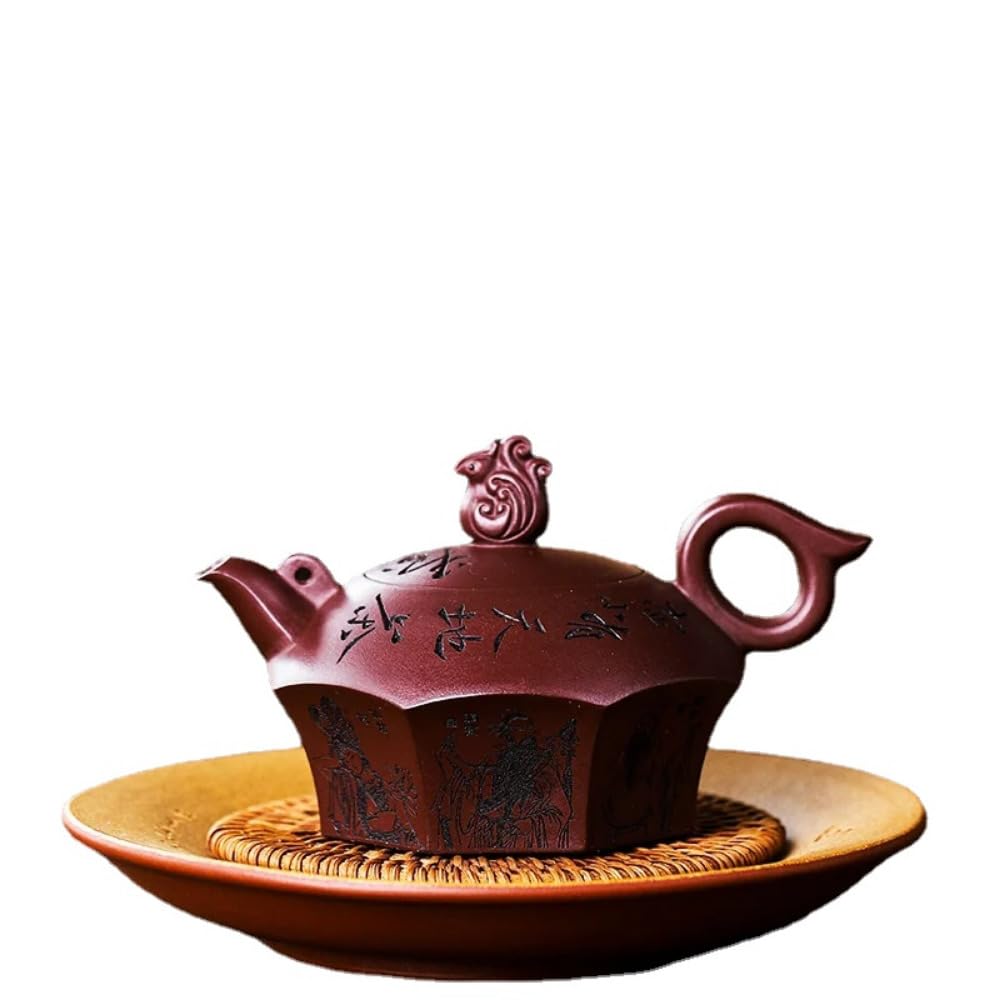 300 ml czajniczek do herbaty Eight Immortals Tea Kung Fu Zestaw do herbaty chiński czajniczek do herbaty, czerwony