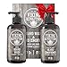 Viking Revolution Beard Wash & Conditioner Set w/Argan & Jojoba Oils – Softens, Smooths & Strengthens Beard Growth - Natural Peppermint and Eucalyptus Scent - Shampoo (17 oz)