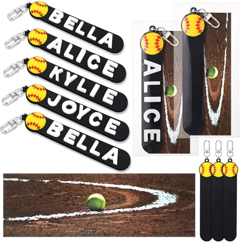 Landical 6 Sets Valentines Personalized Softball Team Gift for Girls