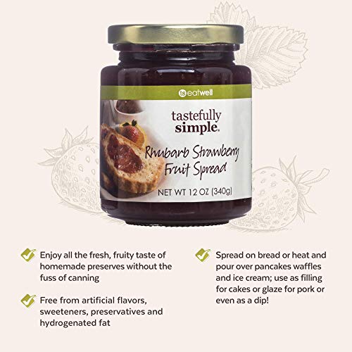 Tastefully Simple Bountiful Beer Bread Mix 3 X 19 Oz & Rhubarb Strawberry Fruit Spread 12 Oz #TOP4