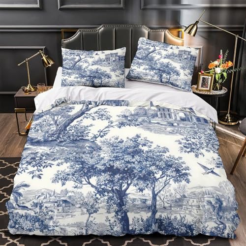 Housse de couette hypoallergénique papillon bleu 3D - 2