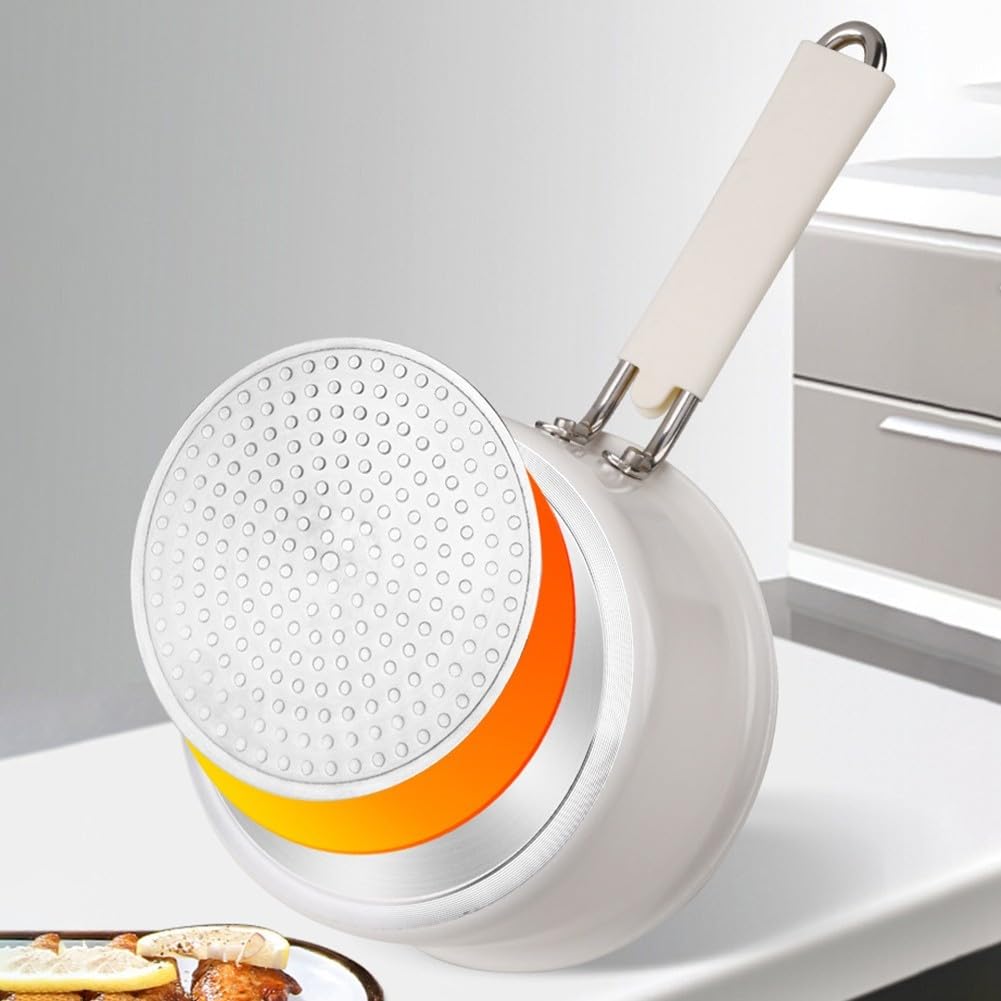 Yukihira - Pentola per zuppa in puro titanio, non rivestita, leggera, sostenibile, per piano cottura e fiamma libera, distribuzione uniforme del calore, cottura sana, 34 cm