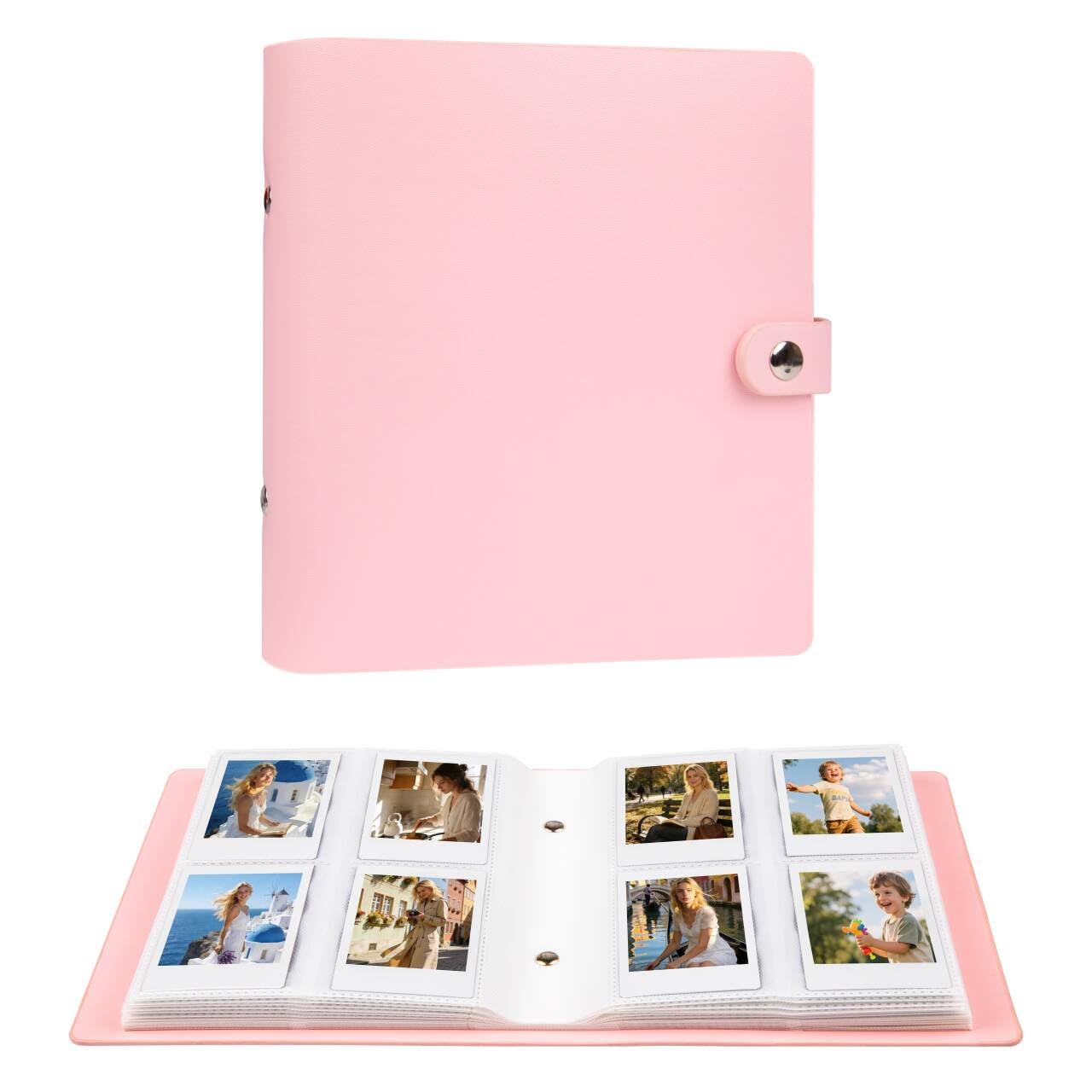 320 Pockets Photo Album for Fujifilm Instax Mini LiPlay 12 11 9 8 40 Evo 7S Instant Camera/Mini Link Printer, Polaroid Snap Touch PIC-300 Z2300 Mint Zip Instant Camera Printer(Baby Pink)
