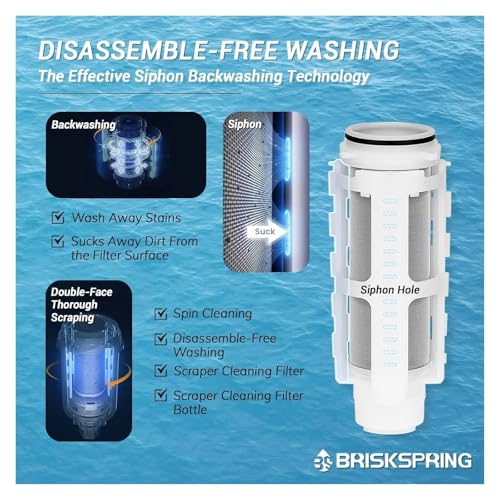 Prefiltro para el hogar BriskSpring de 100 micras para mejorar el agua de la cocina 4