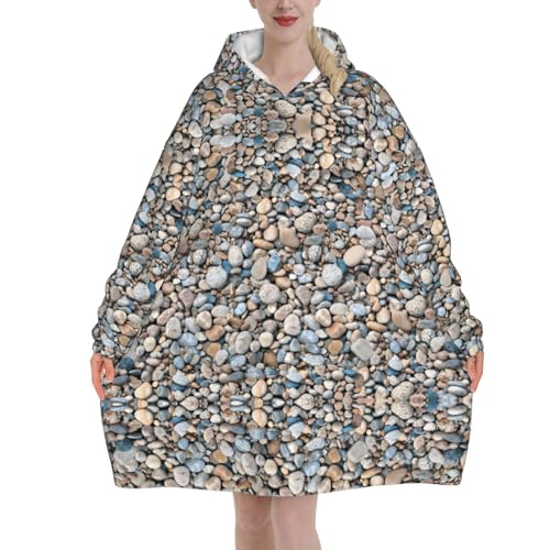 Couverture à capuche galets pour vos soirées cocooning d'hiver