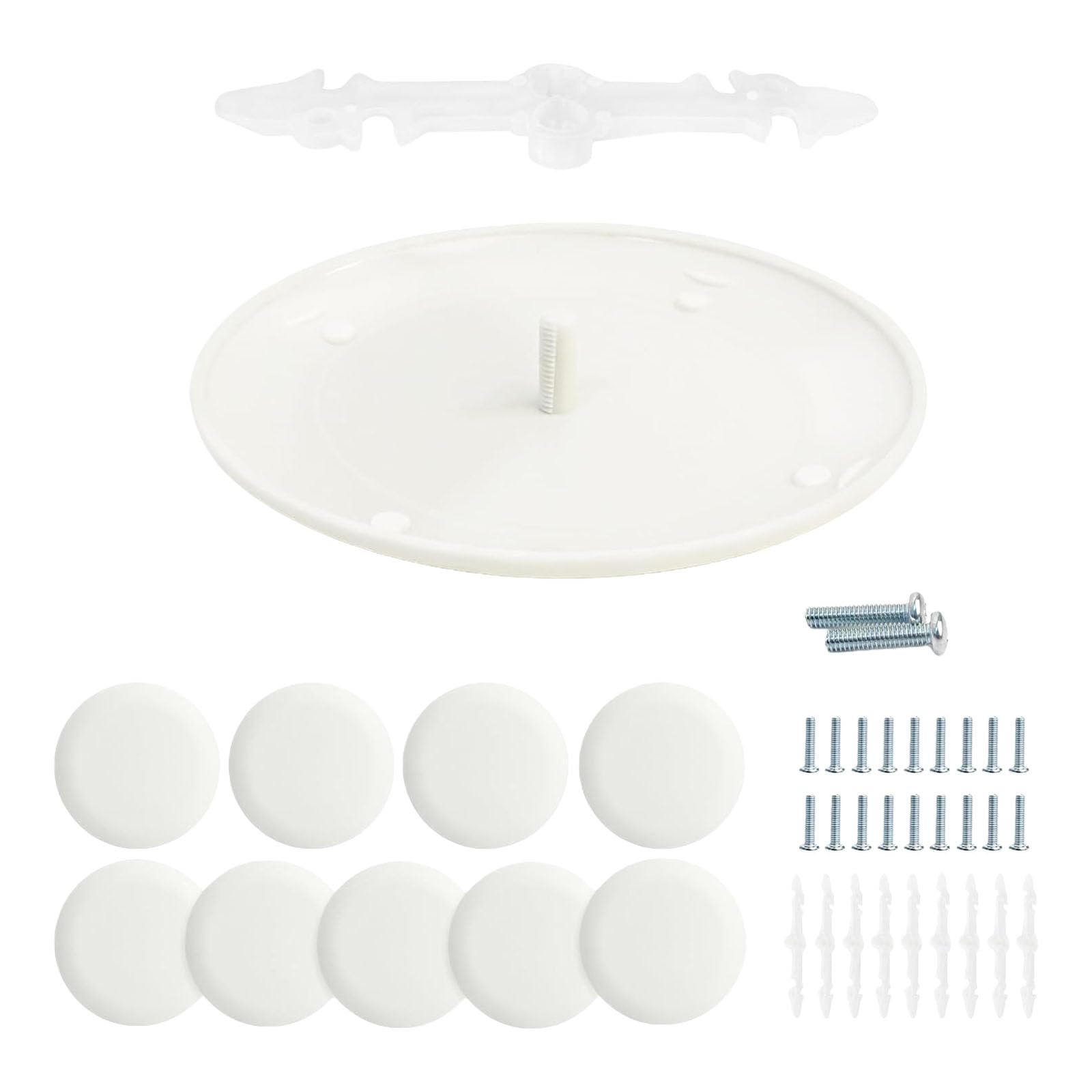 Piastra di copertura rapida per scatole elettriche rotonde e ottagonali da 3,5-5 pollici, design nascosto, facile installazione a soffitto nascosto